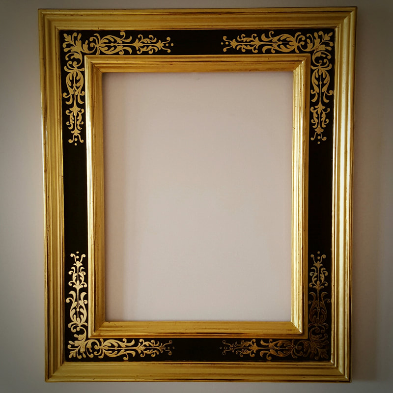 Tableau doré Flamand réalisé par l'atelier de dorure Acantha doreur sur bois à Grenoble