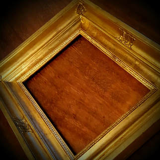 cadre doré Empire XIXè par atelier de dorure Acantha dorure, à Grenoble